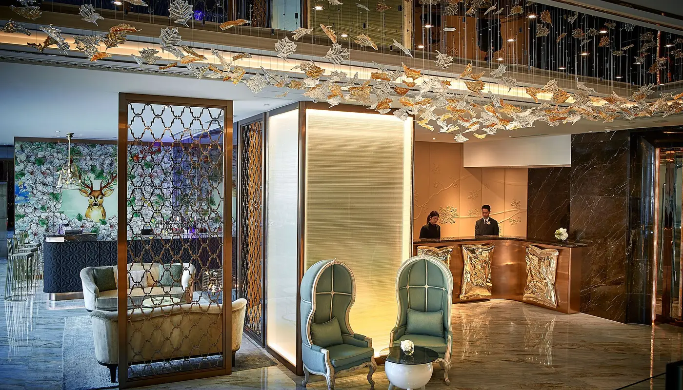 hotels and hospitality — hotel lobby reception