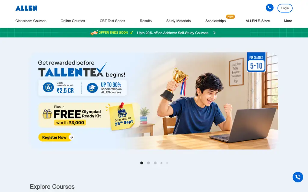 Allen Digital website homepage screenshot