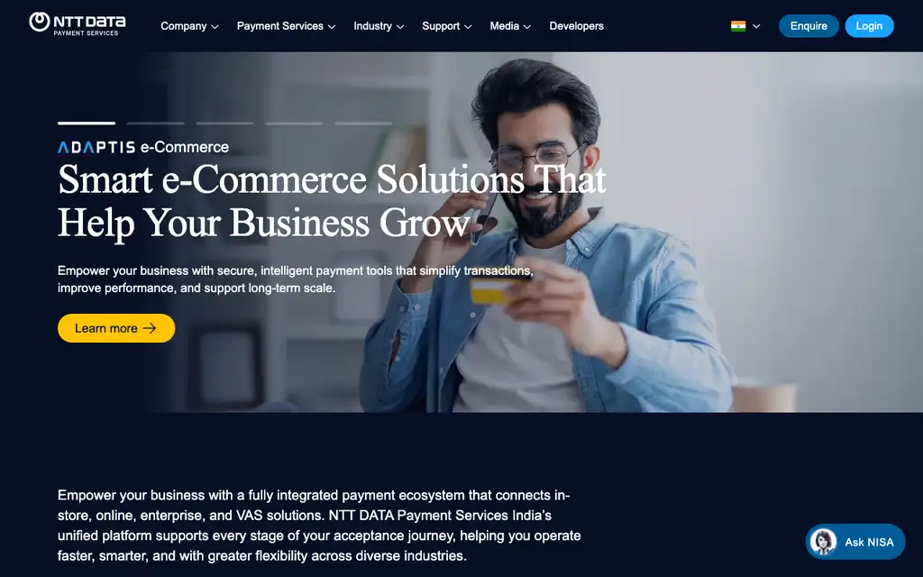 Atom Technologies website homepage screenshot