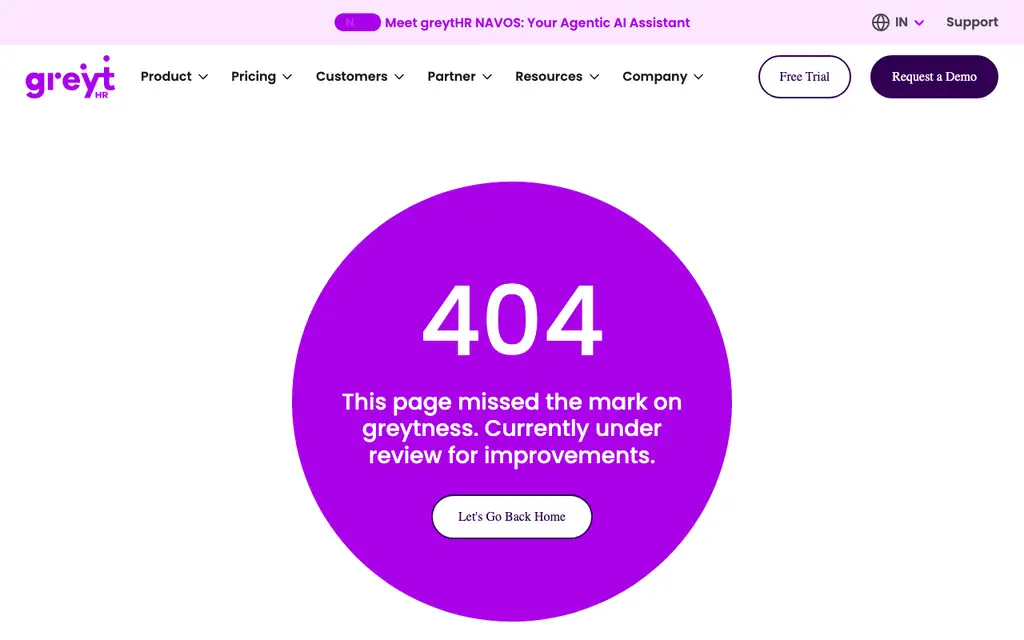 greytHR Performance website homepage screenshot