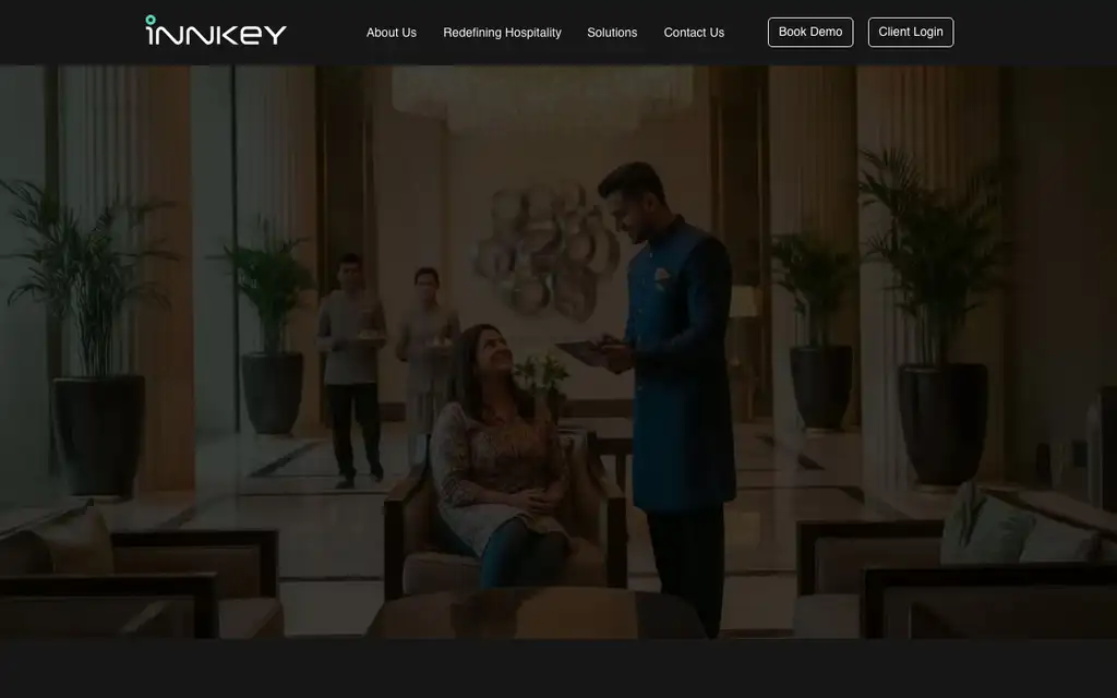 Innkey website homepage screenshot