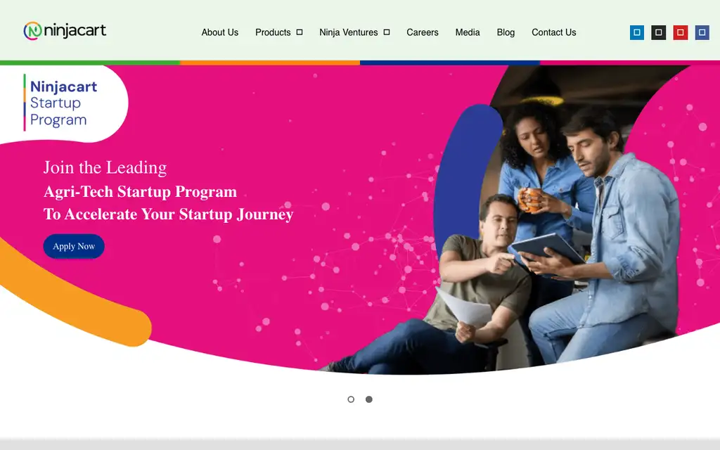 Ninjacart website homepage screenshot