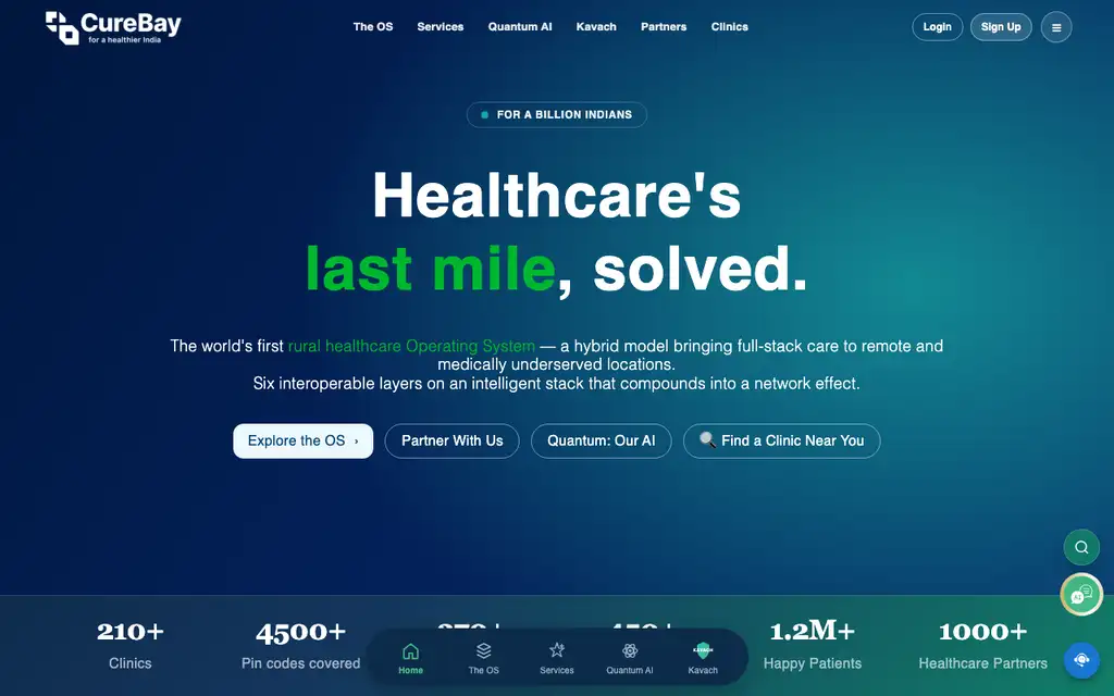 Saveo website homepage screenshot