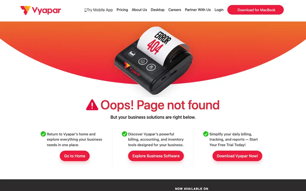 Vyapar Pharma website homepage screenshot